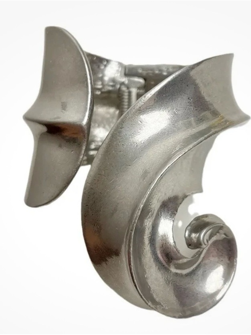 Zara Silver Semi circular Cuff Bracelet